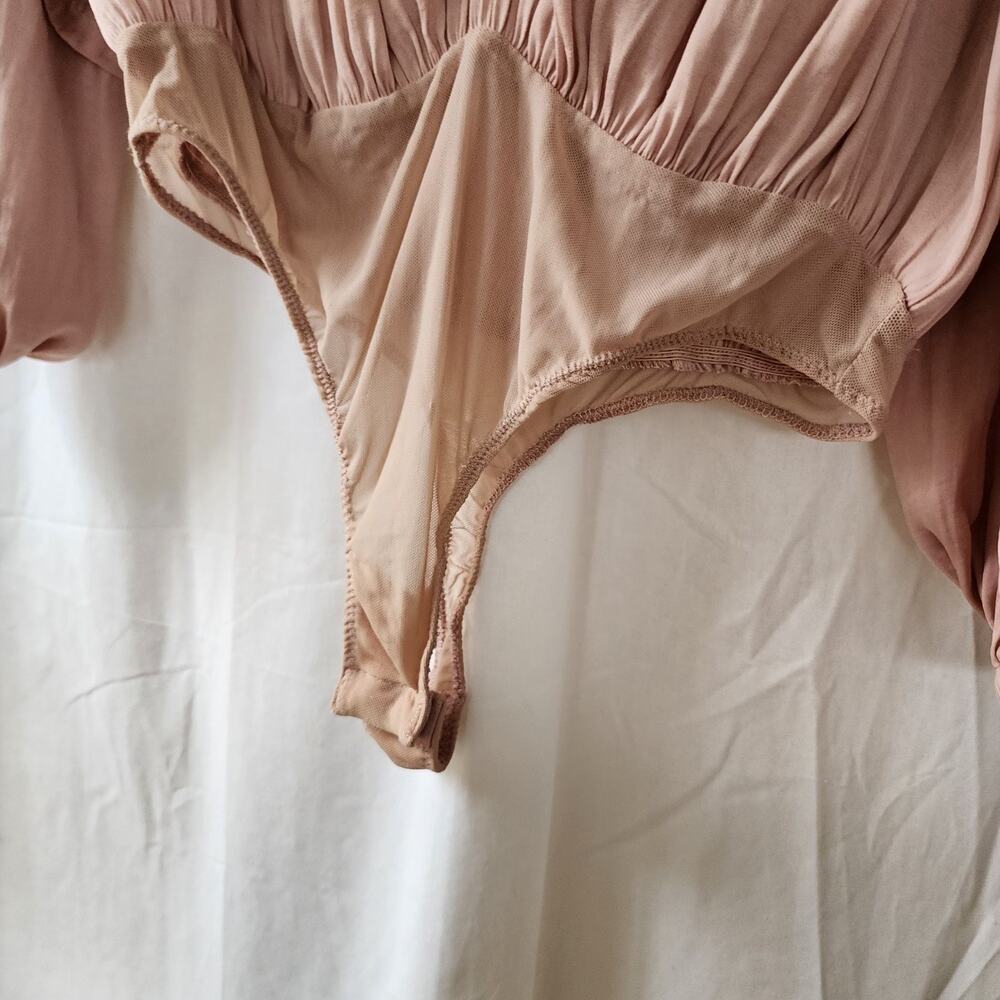 REVOLVE All Tucks Bodysuit in Blush Free People Color: Blush Pink XS oversized - Picture 7 of 11